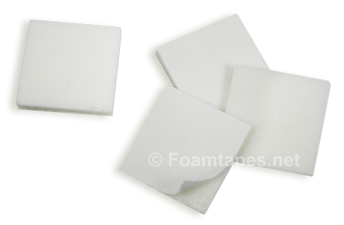 Double sided adhesive foam squares